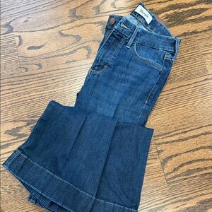 Wrangler Women's Dark Blue Flare Jeans with Wide Leg